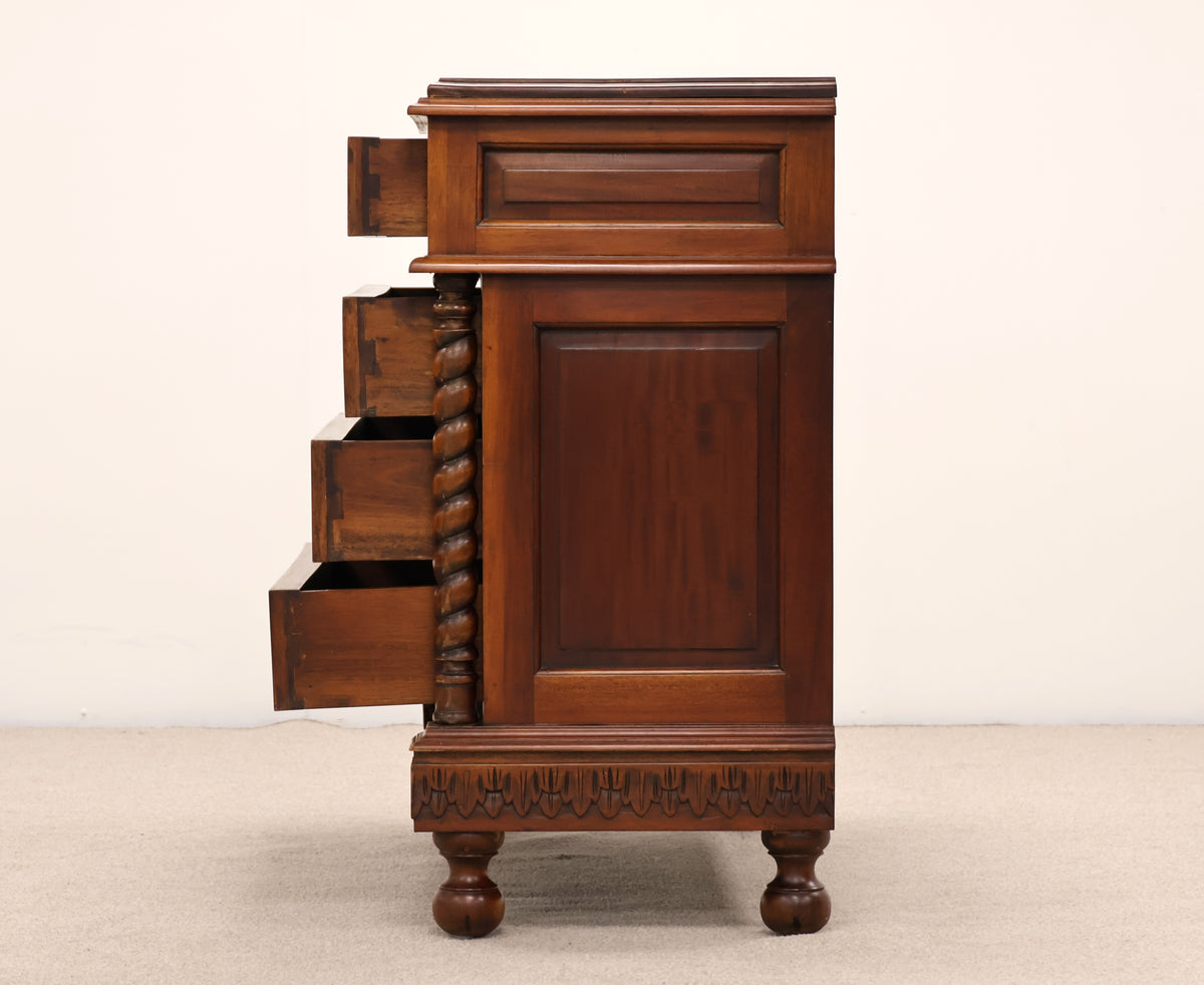 Renaissance Revival - Style Wooden Chest of Drawers