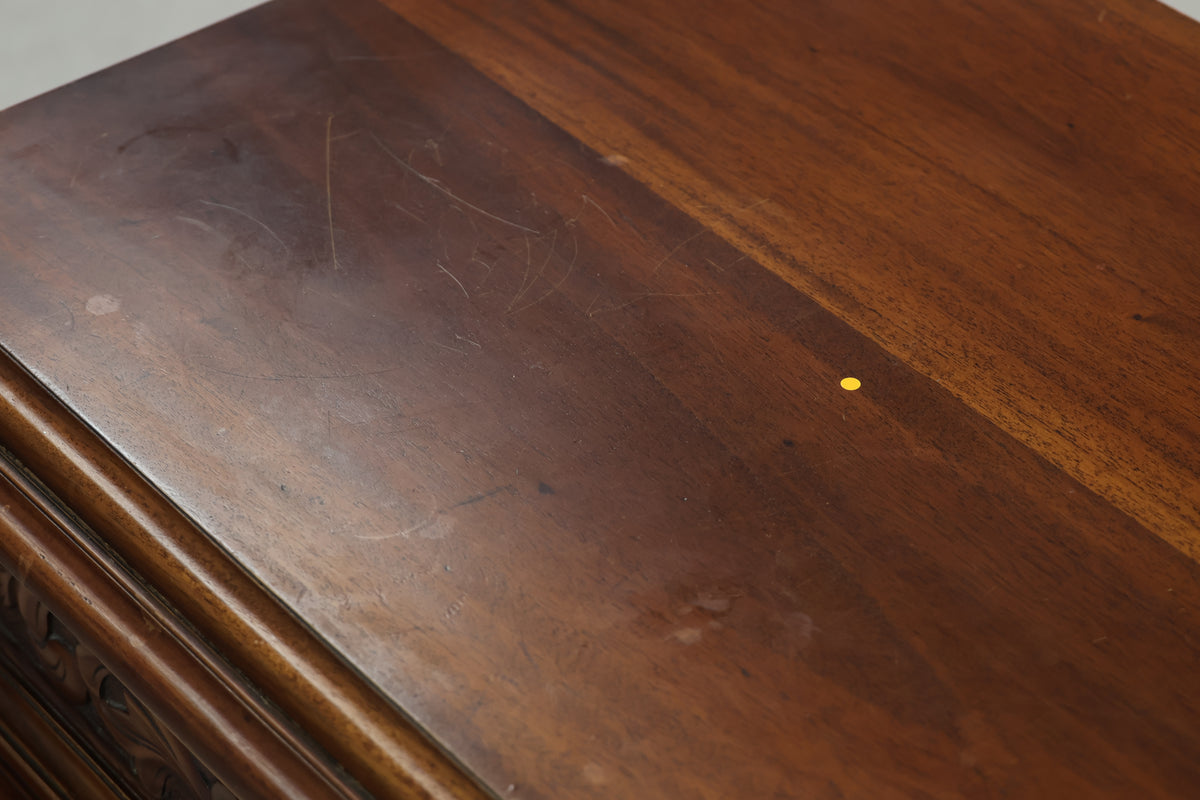 Renaissance Revival - Style Wooden Chest of Drawers