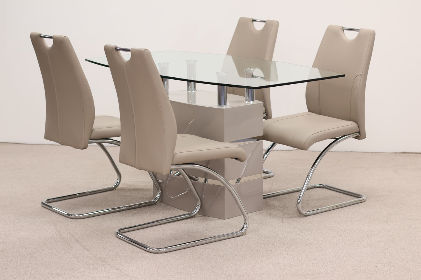 Contemporary Dining Table and Chairs