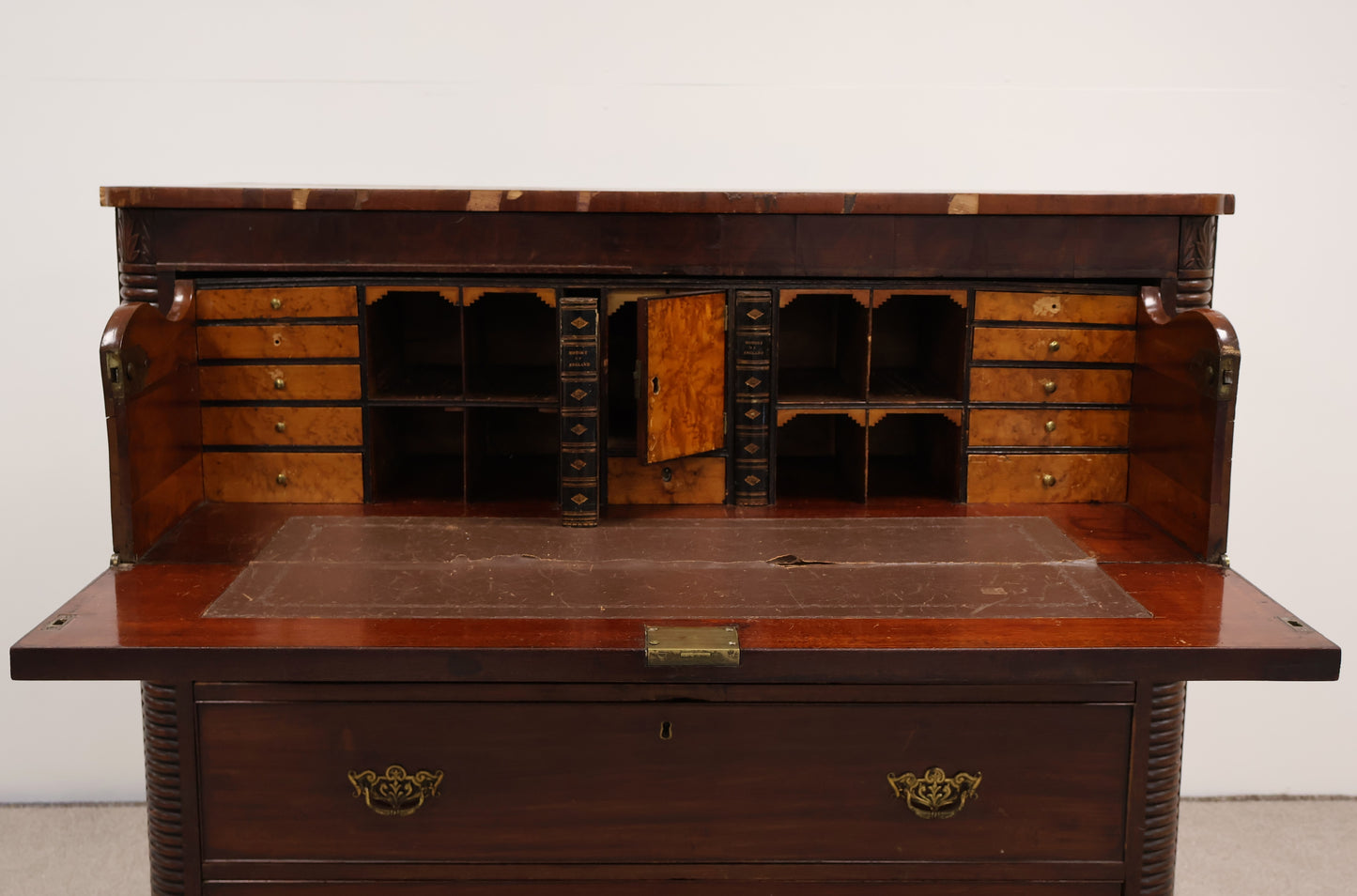 Empire Style Bureau with Chest of Drawers