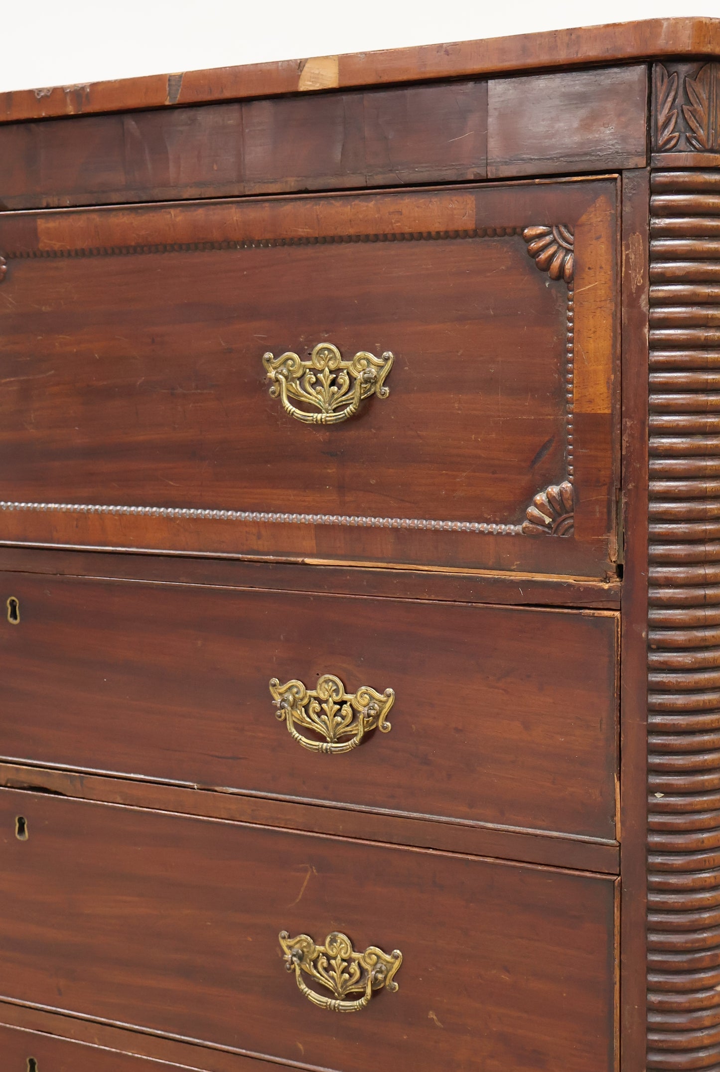 Empire Style Bureau with Chest of Drawers