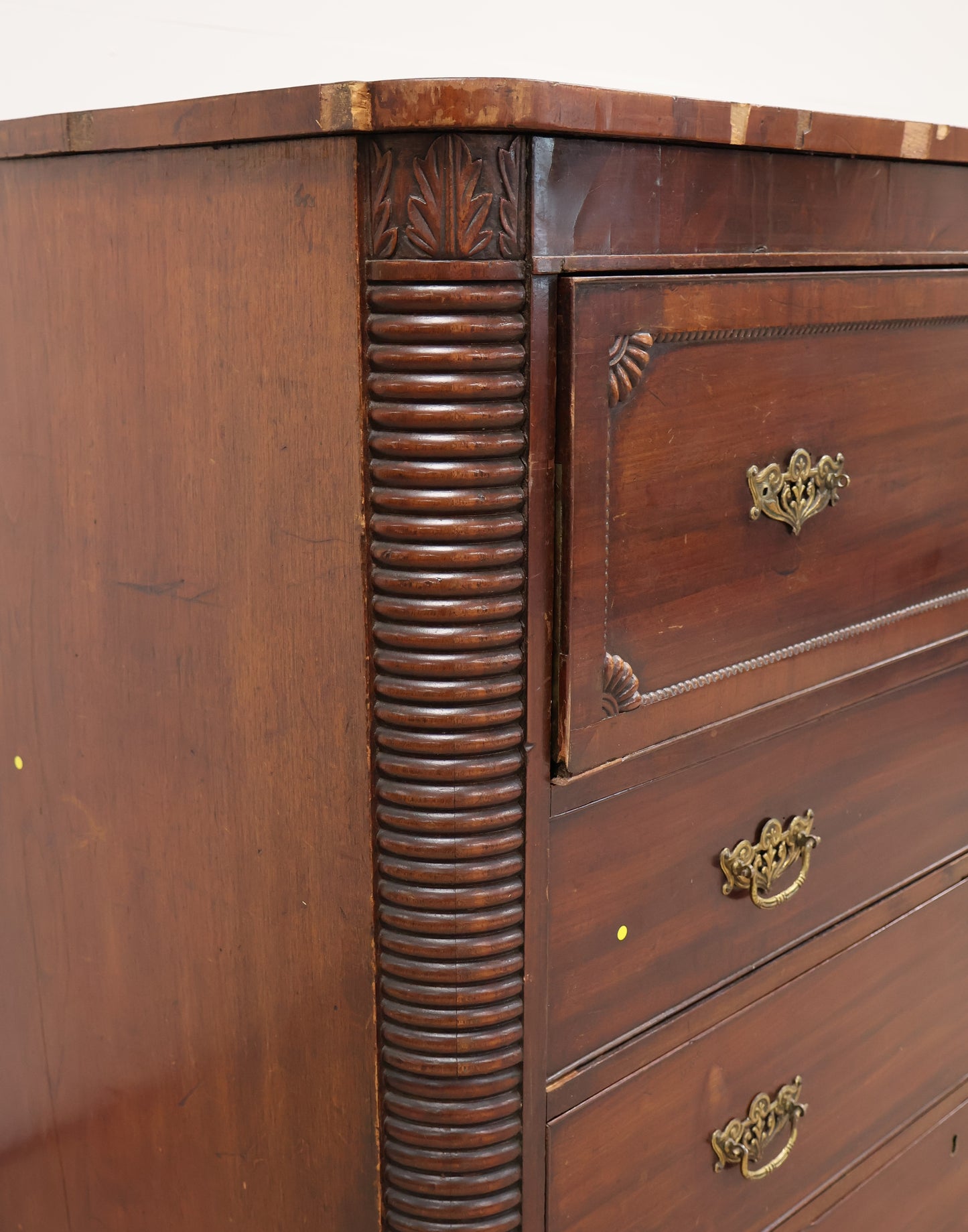 Empire Style Bureau with Chest of Drawers