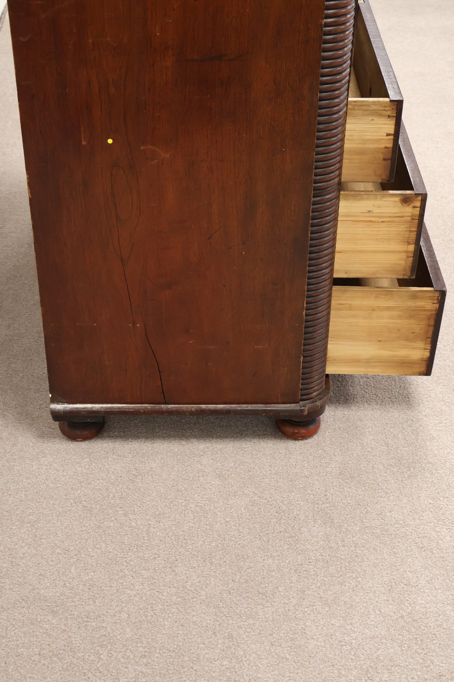 Empire Style Bureau with Chest of Drawers