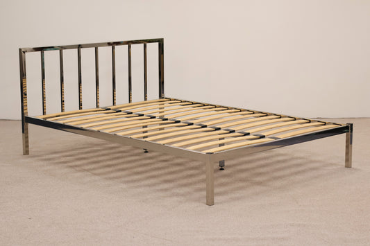 Silver Double Bed Frame