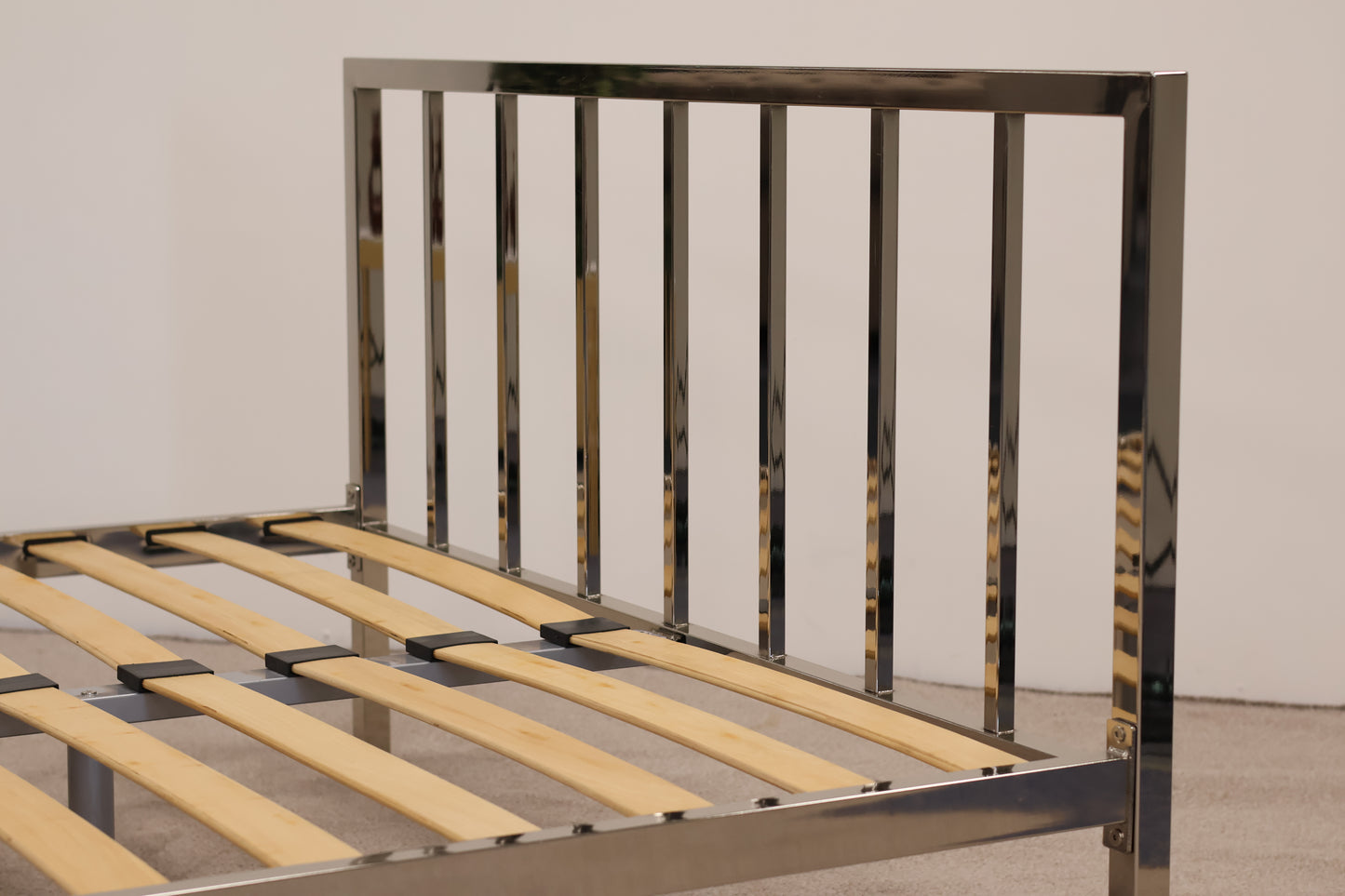 Silver Double Bed Frame