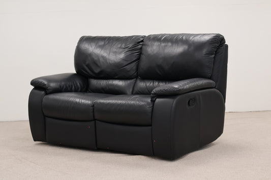 Black Manual Recliner Sofa