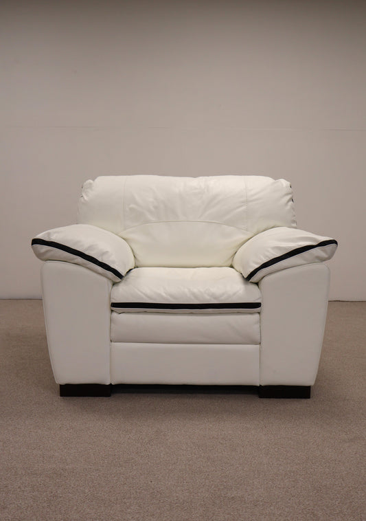 White Leather Armchair