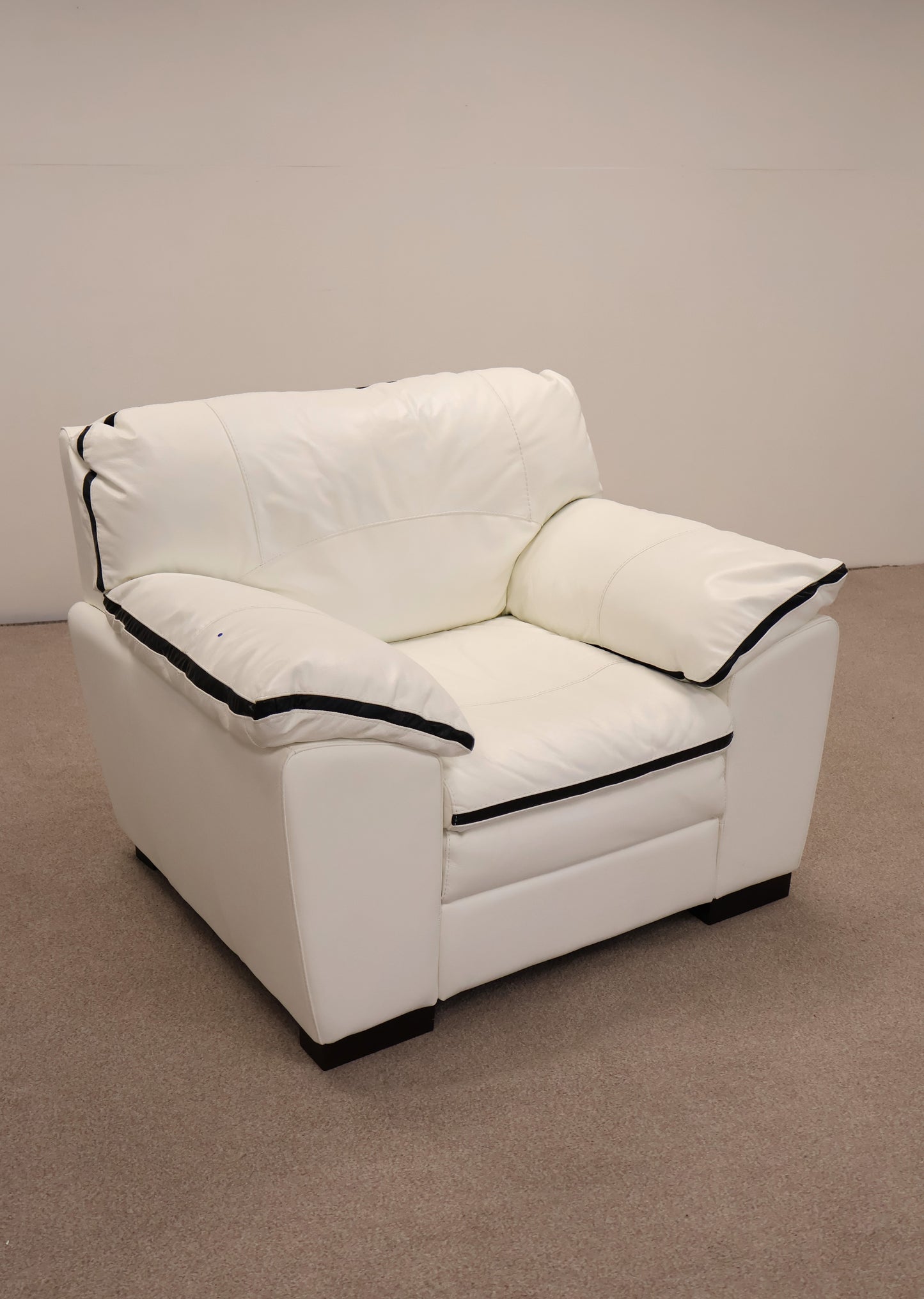 White Leather Armchair