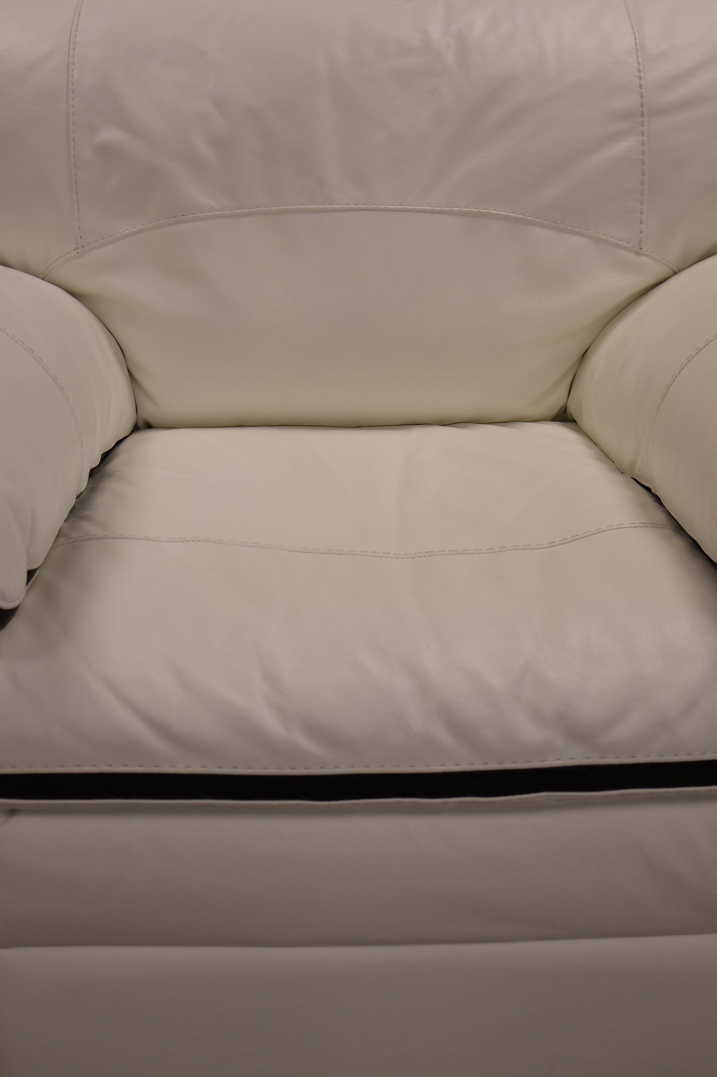 White Leather Armchair