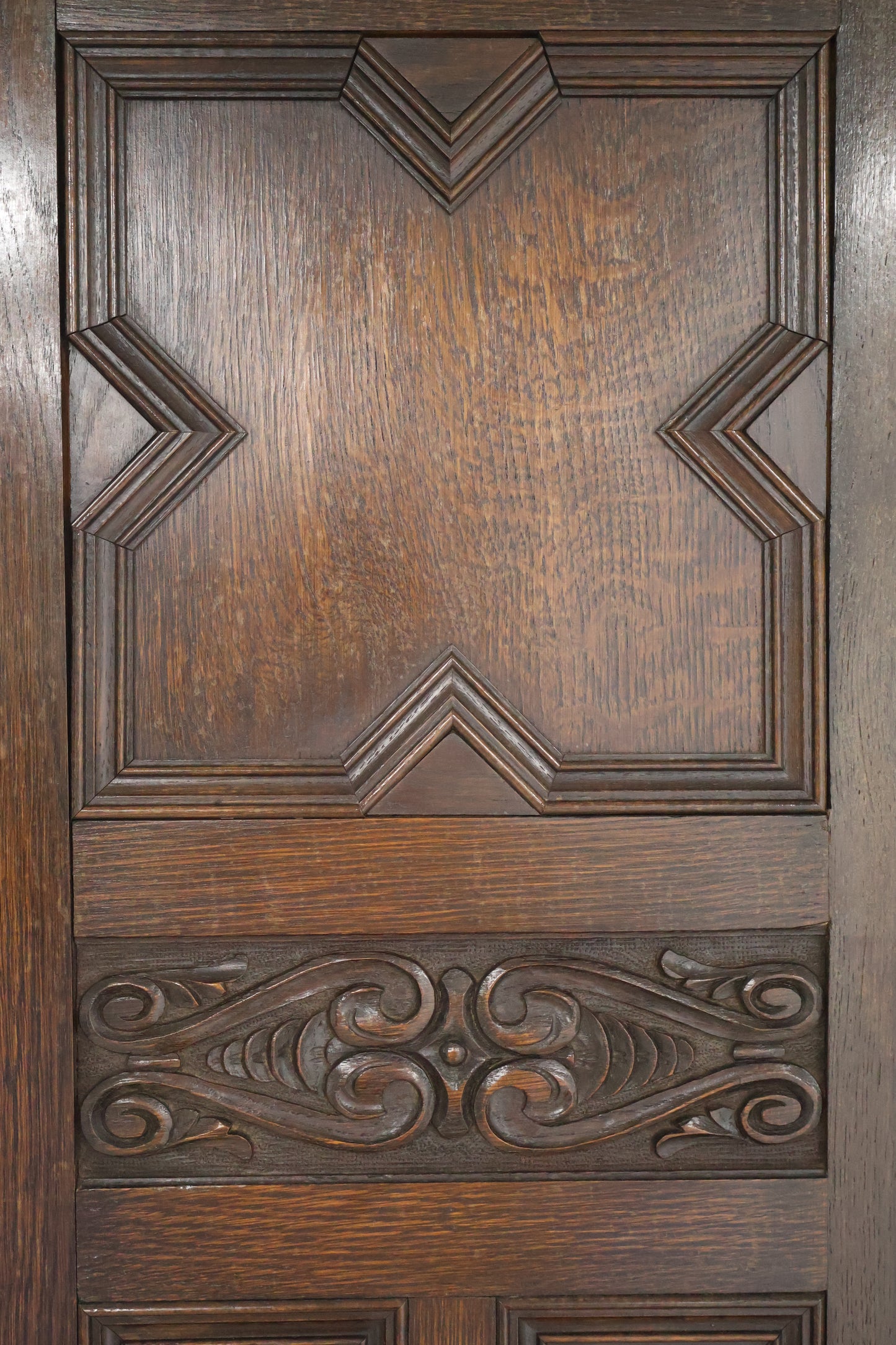 Vintage Dark Wood Wardrobe