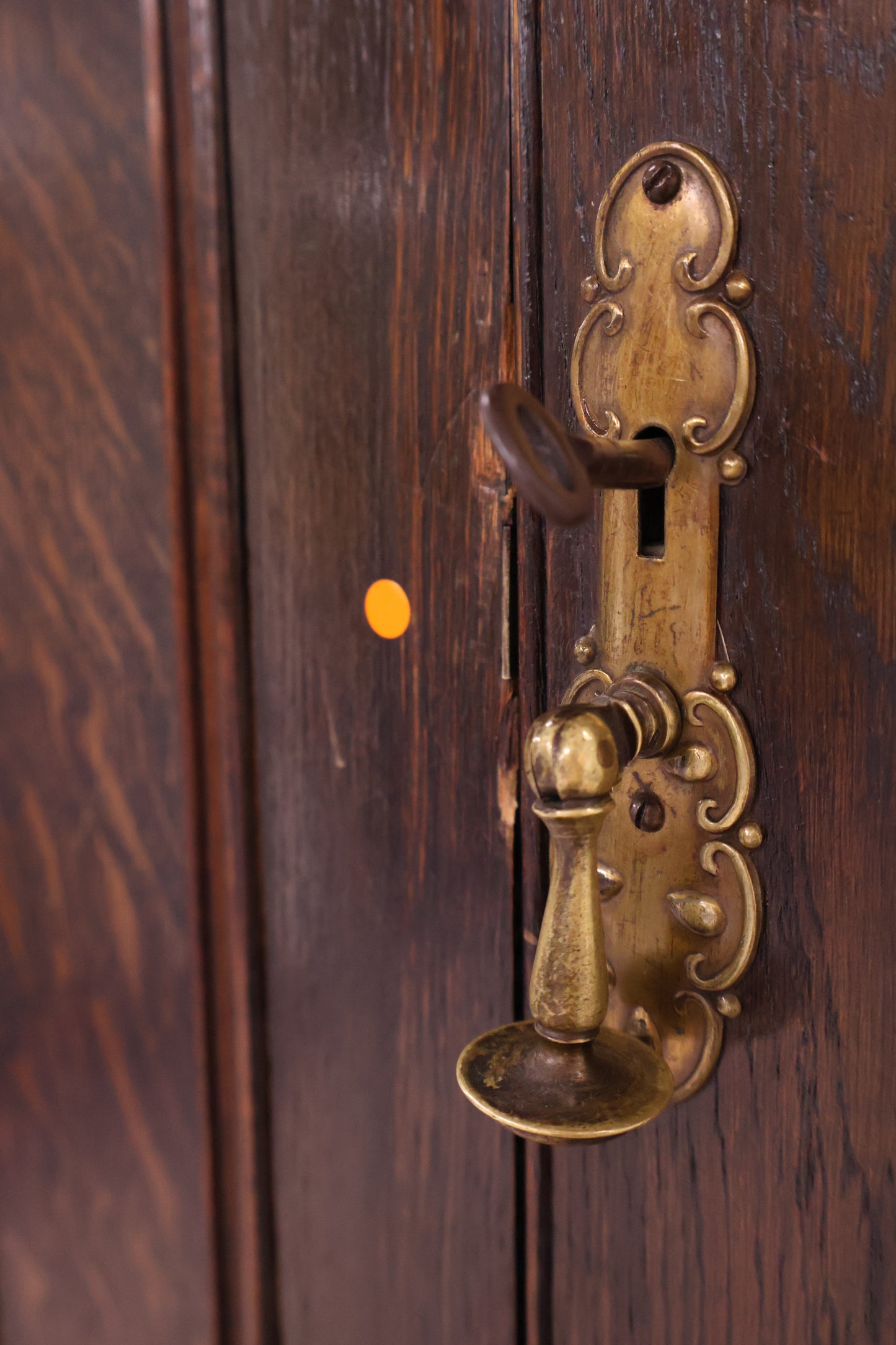 Vintage Dark Wood Wardrobe