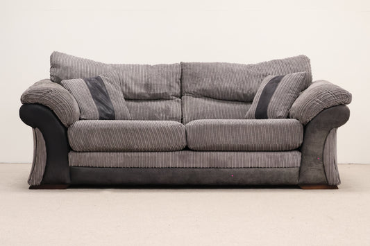 Grey Cord Sofa