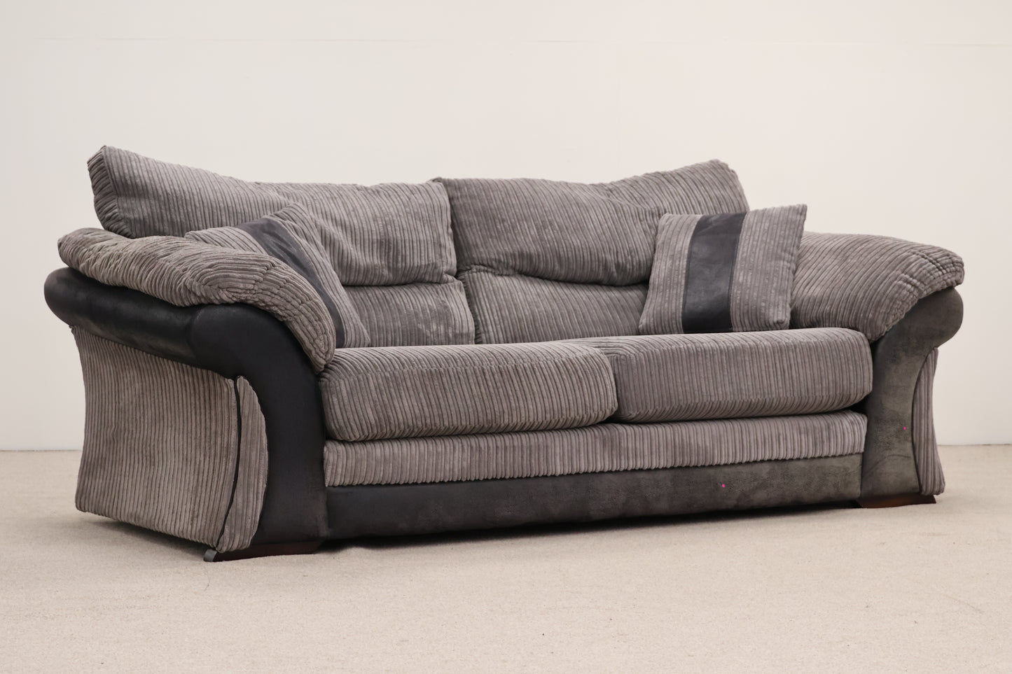 Grey Cord Sofa