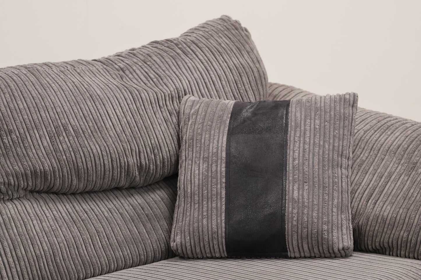 Grey Cord Sofa