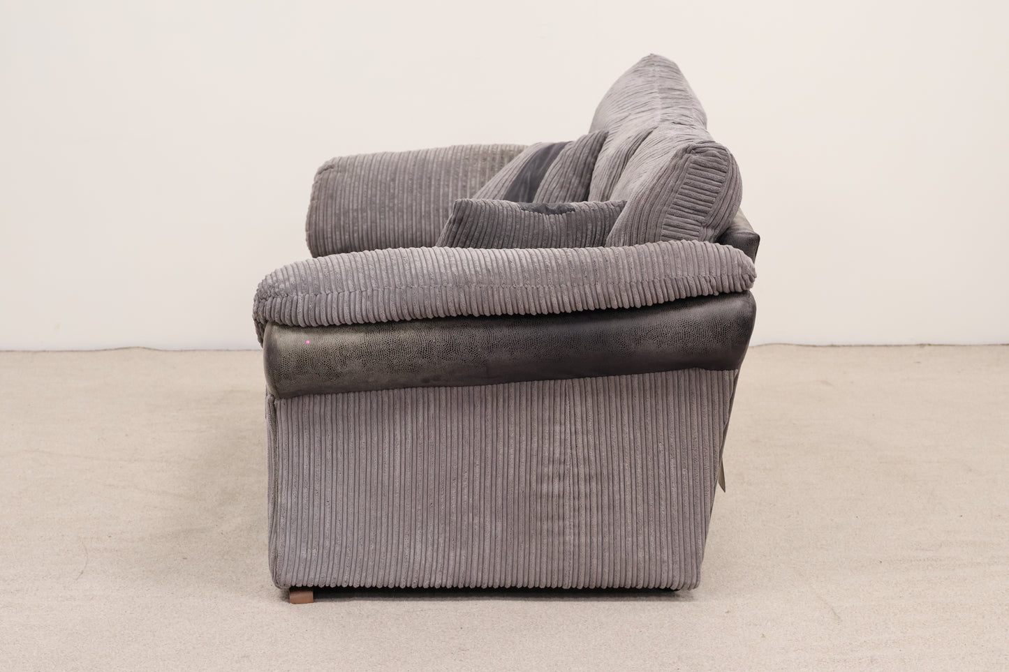 Grey Cord Sofa