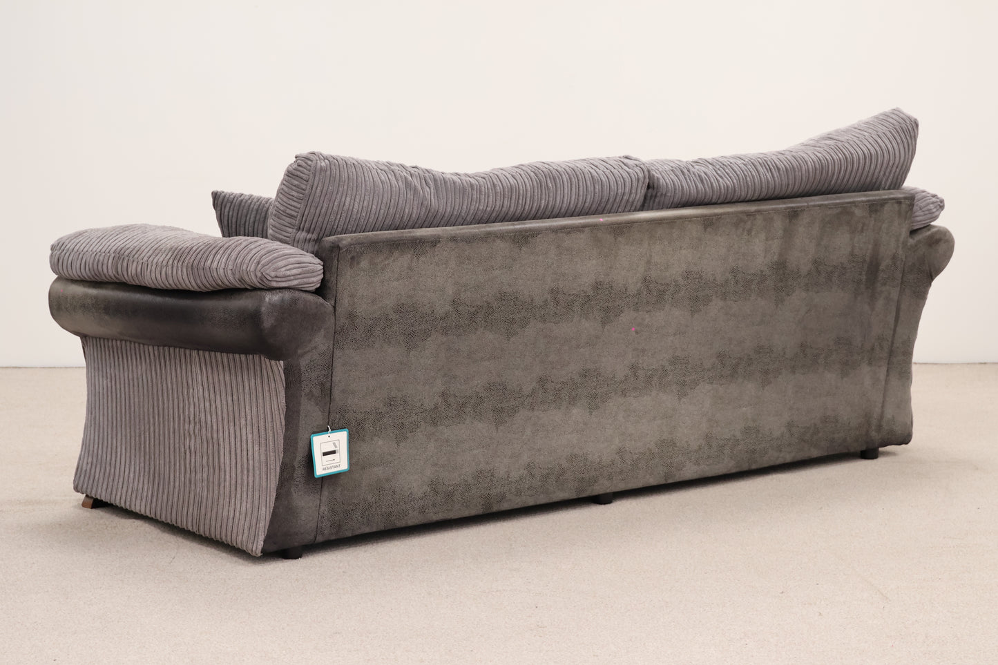 Grey Cord Sofa