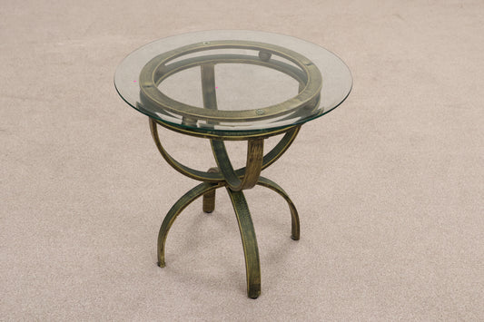 Small Circular Glass Table