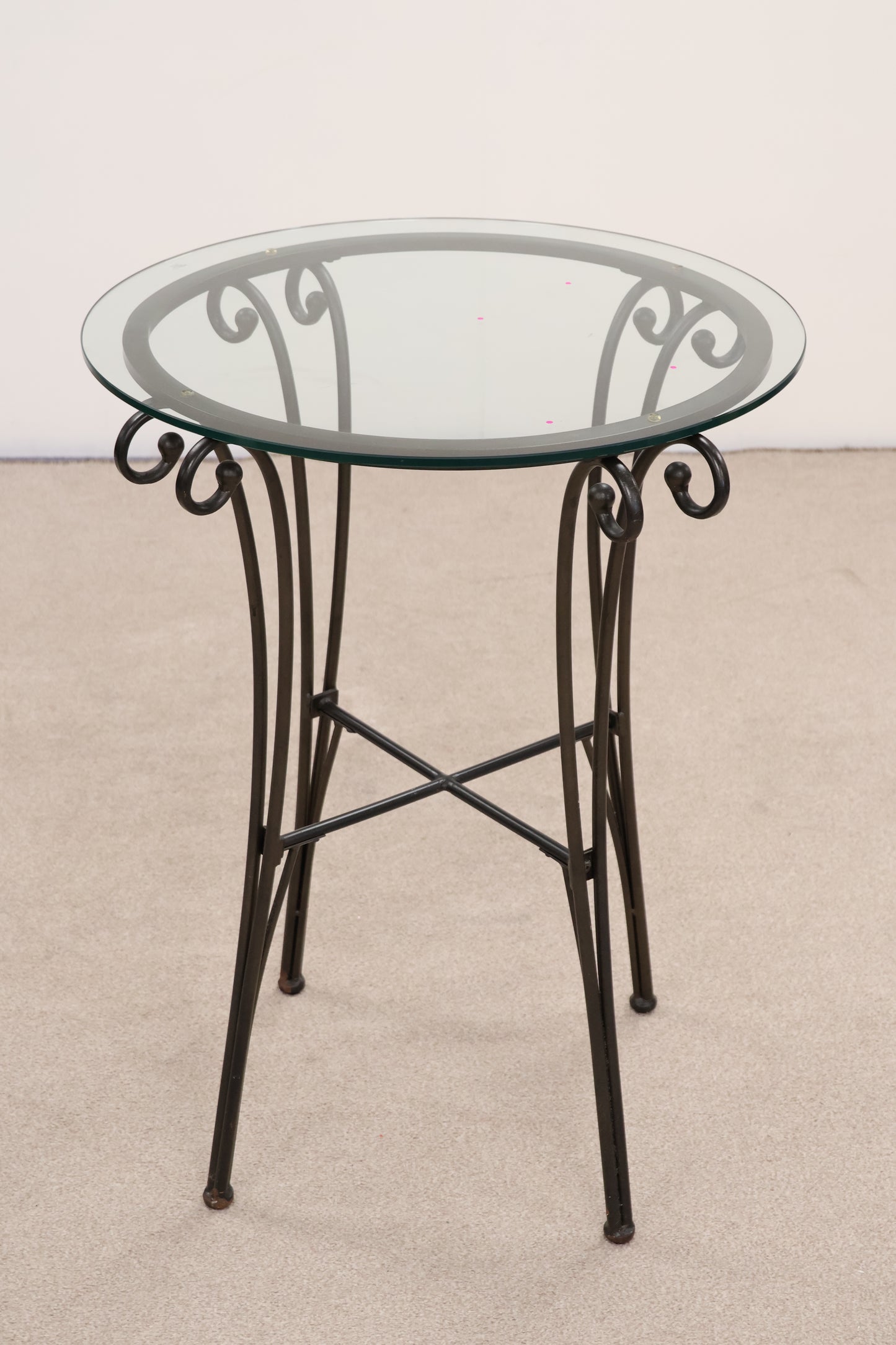 Tall Circular Glass Table