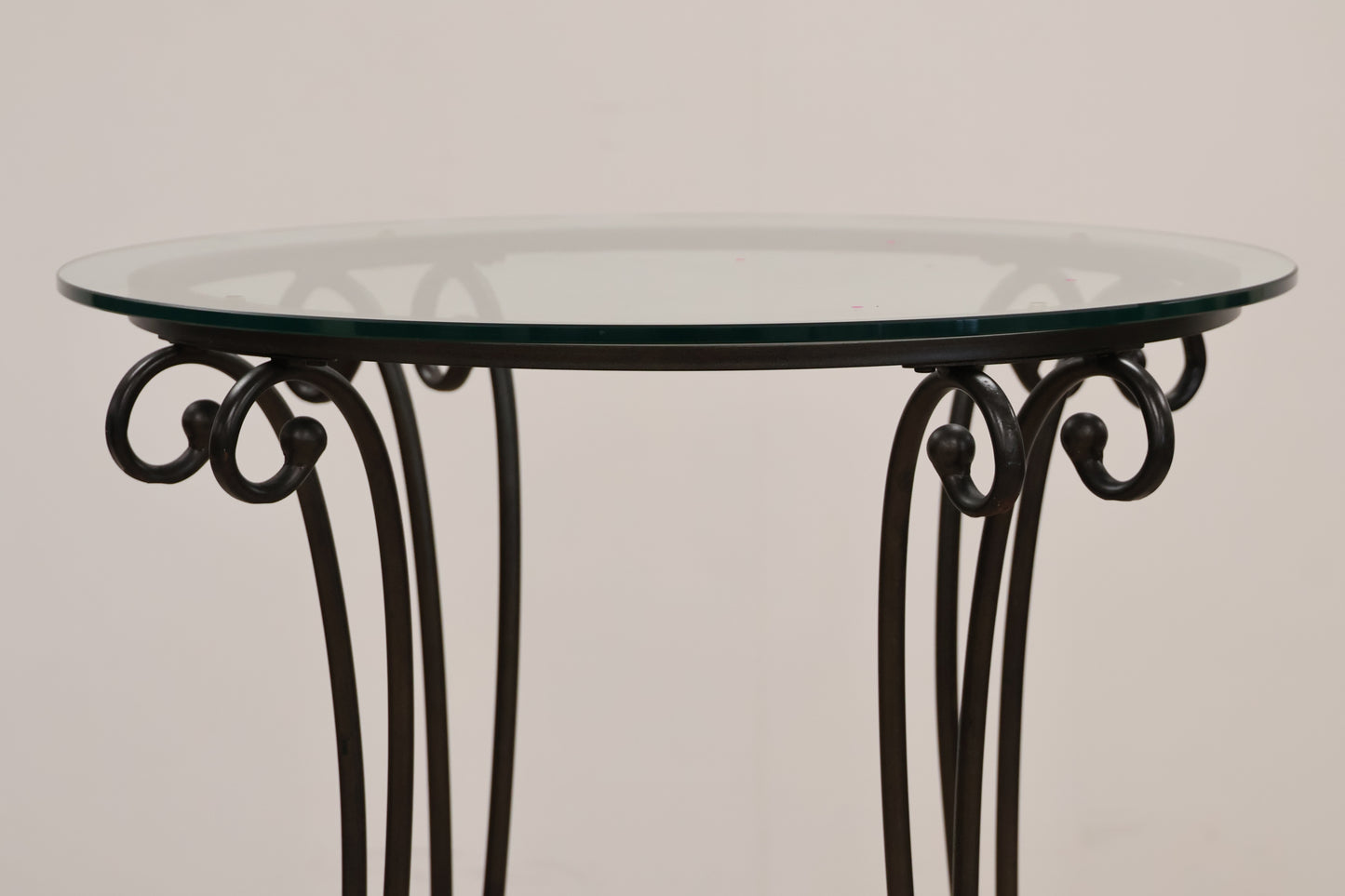 Tall Circular Glass Table