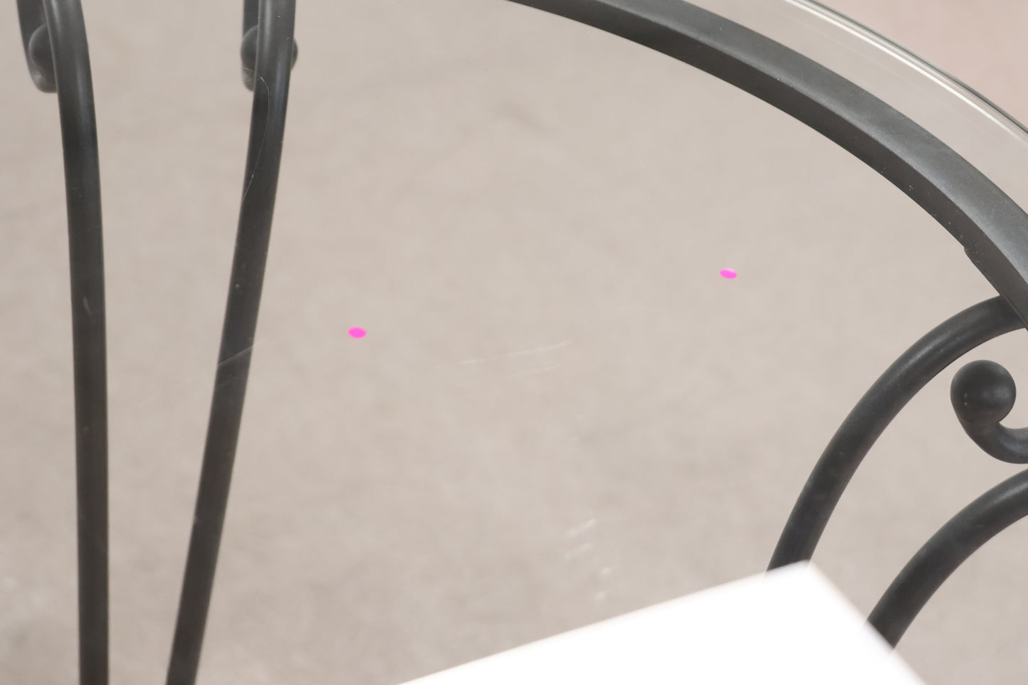 Tall Circular Glass Table