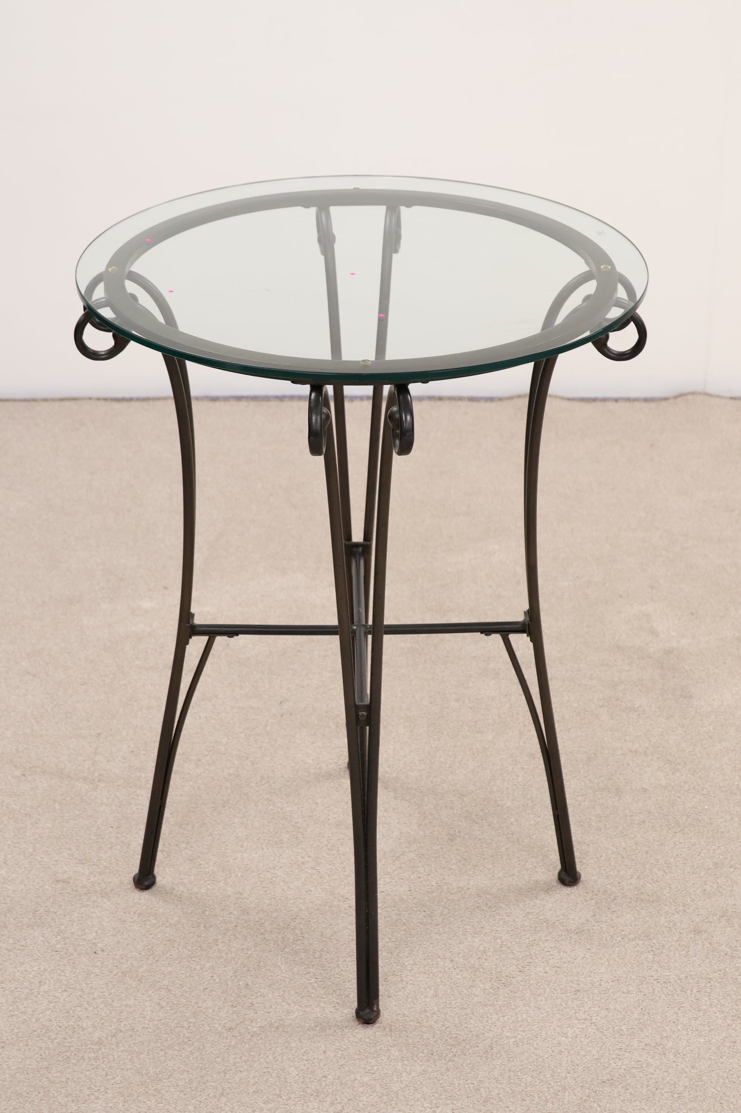 Tall Circular Glass Table