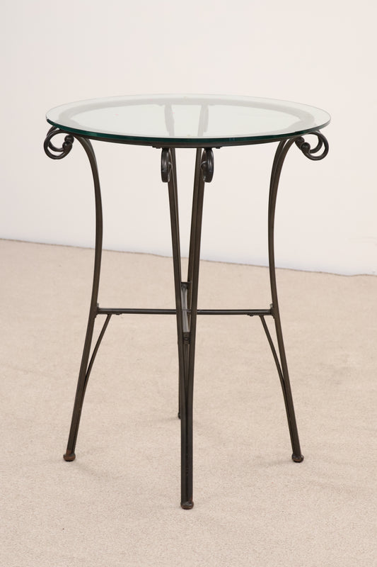 Tall Circular Glass Table