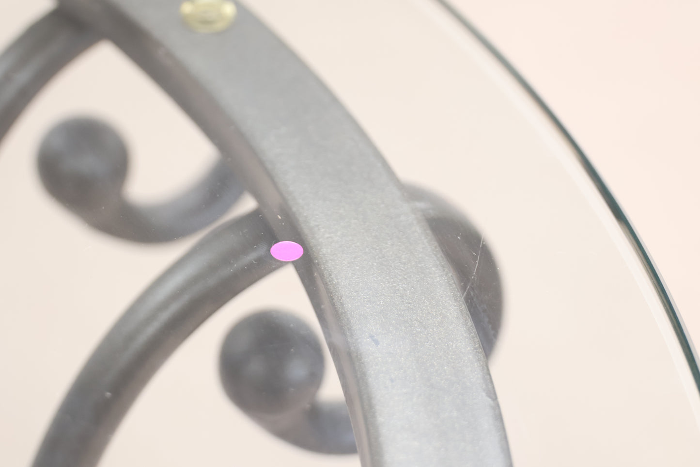 Tall Circular Glass Table