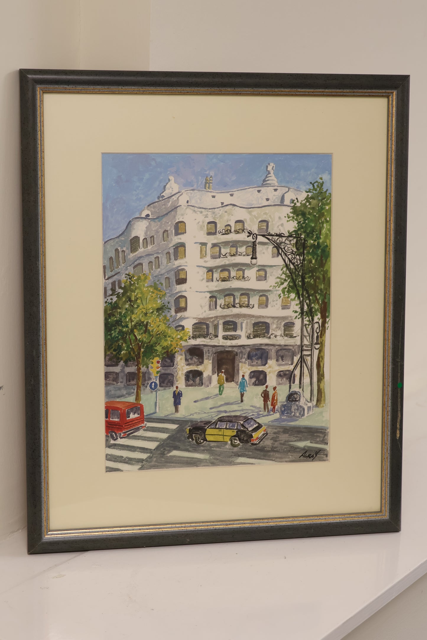 Framed Casa Mila Painting