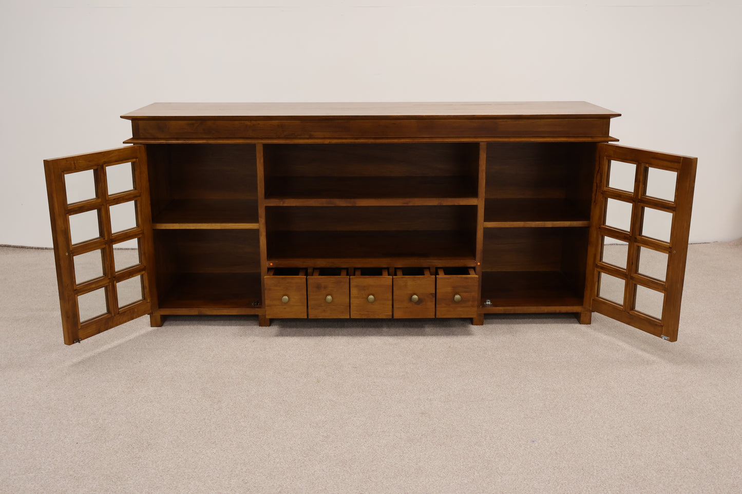 Dark Brown Rustic Sideboard