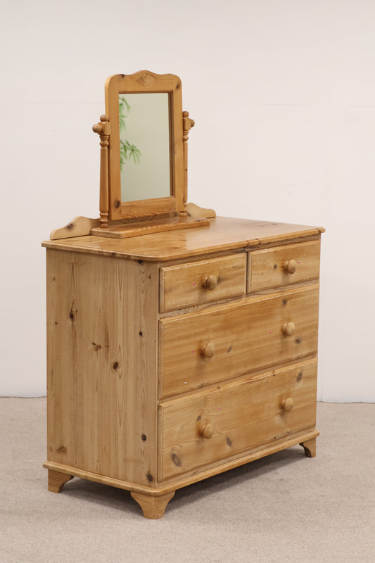 Pinewood Chest with Mirror