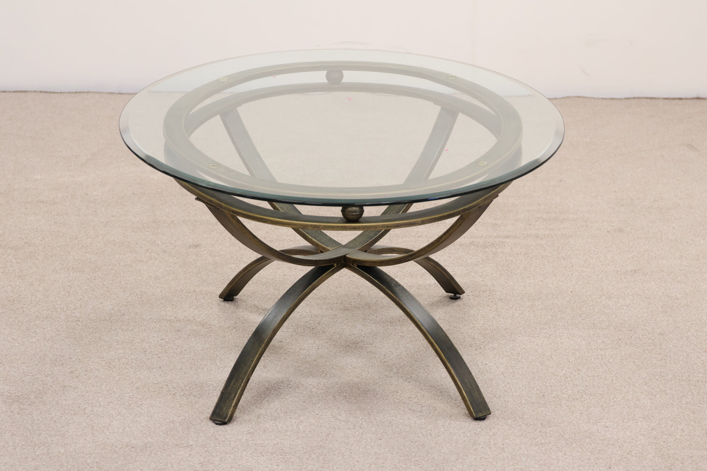 Oval Glass Coffee Table