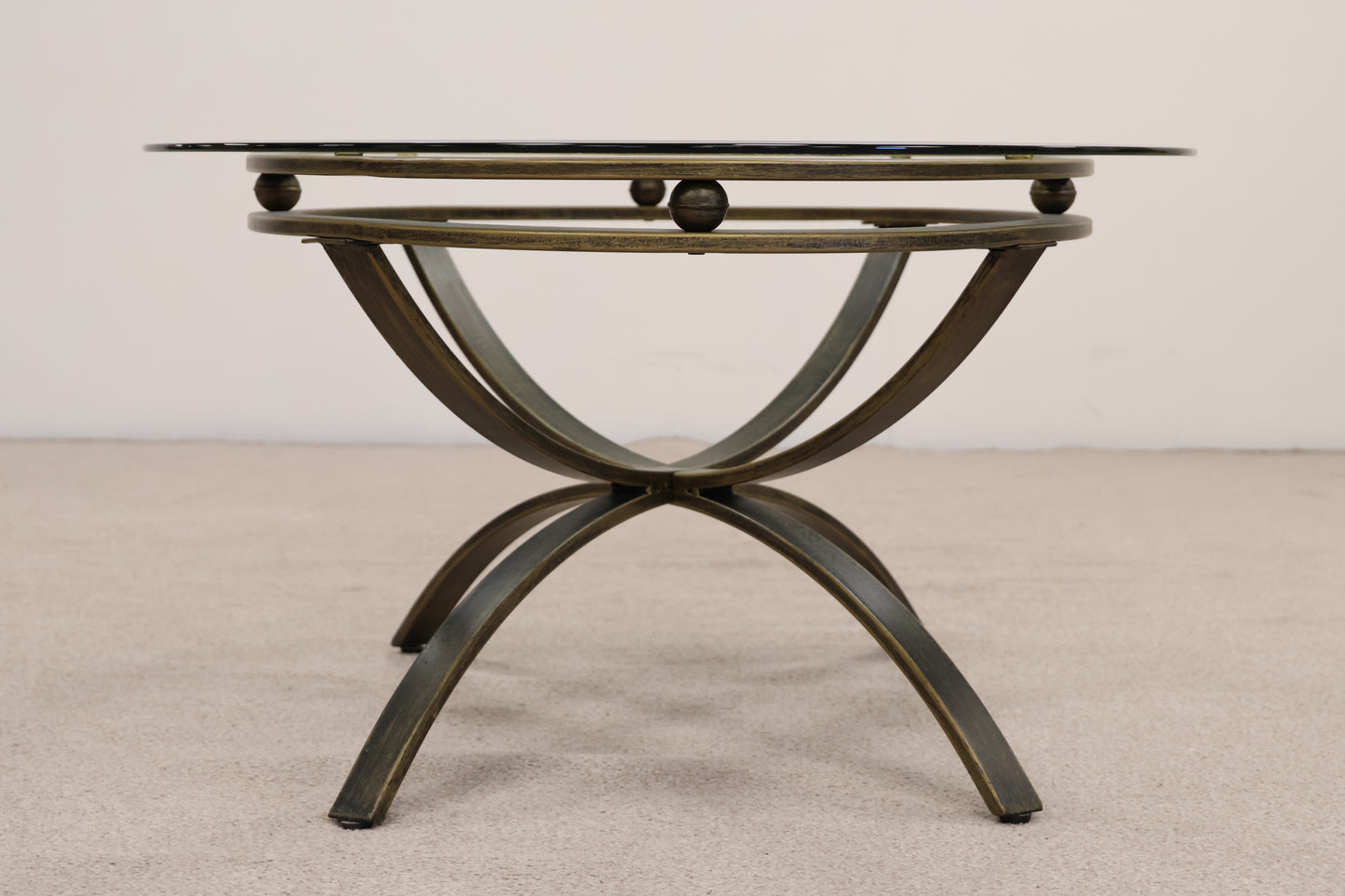 Oval Glass Coffee Table