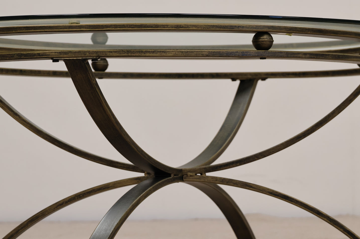 Oval Glass Coffee Table