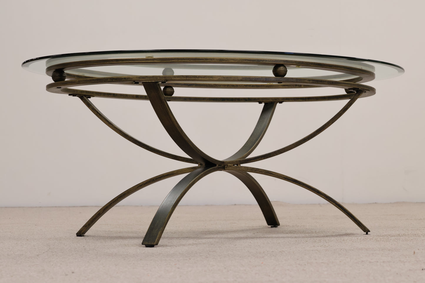 Oval Glass Coffee Table