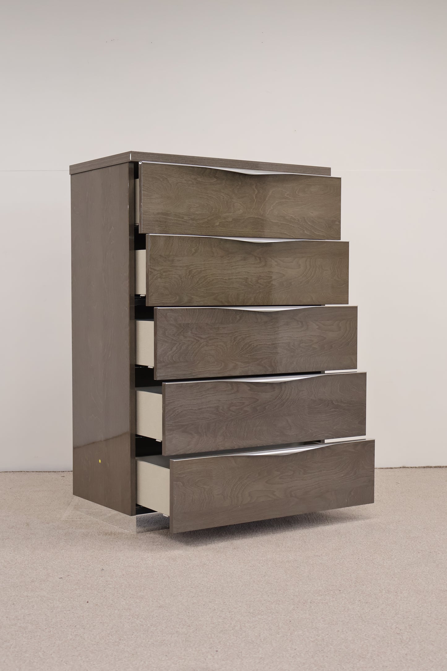 'Platinum' Five Drawer Tall Chest