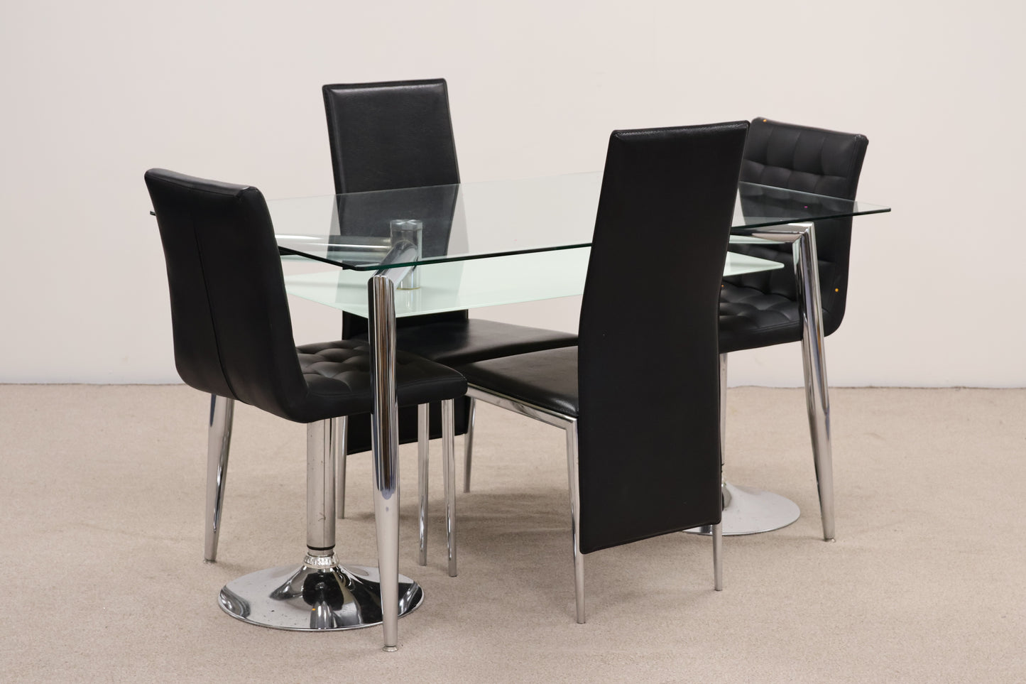 Glass Dining Table and Chairs