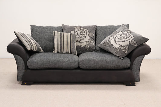 Grey & Black Sofa