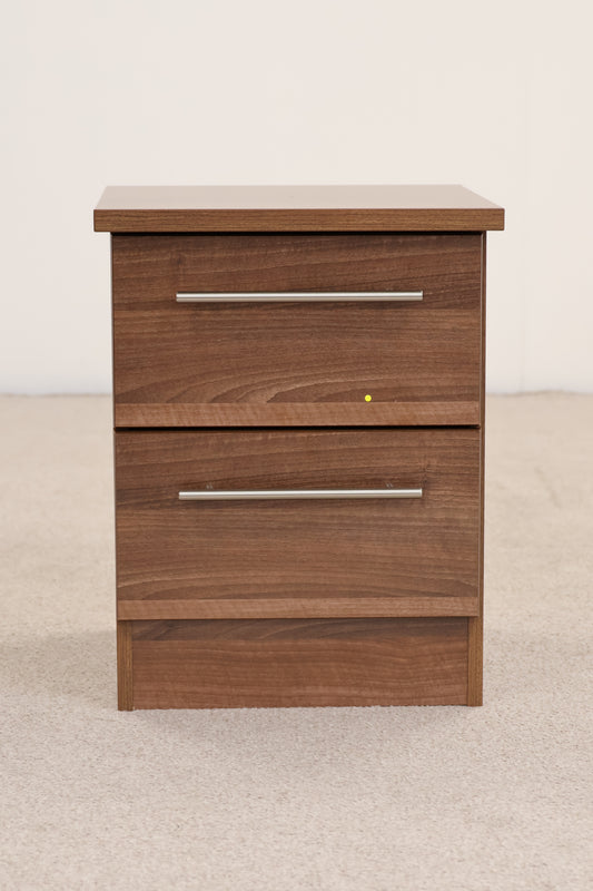Bedside Drawers with Walnut Finish