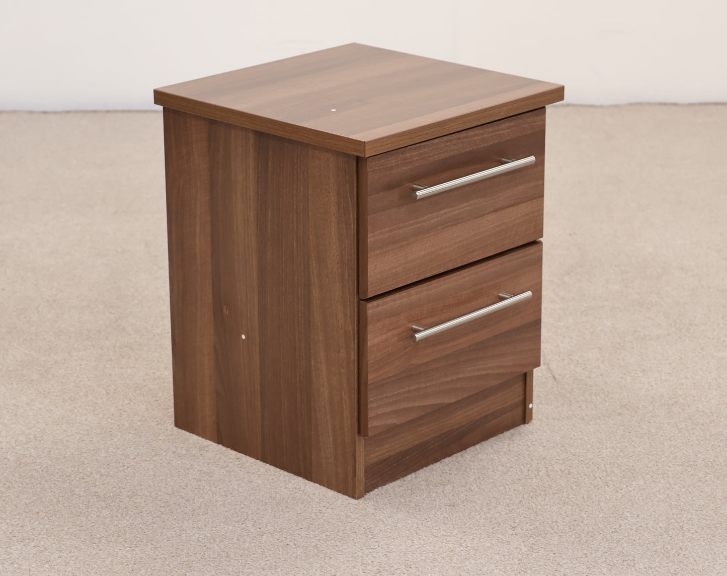 Bedside Drawers with Walnut Finish