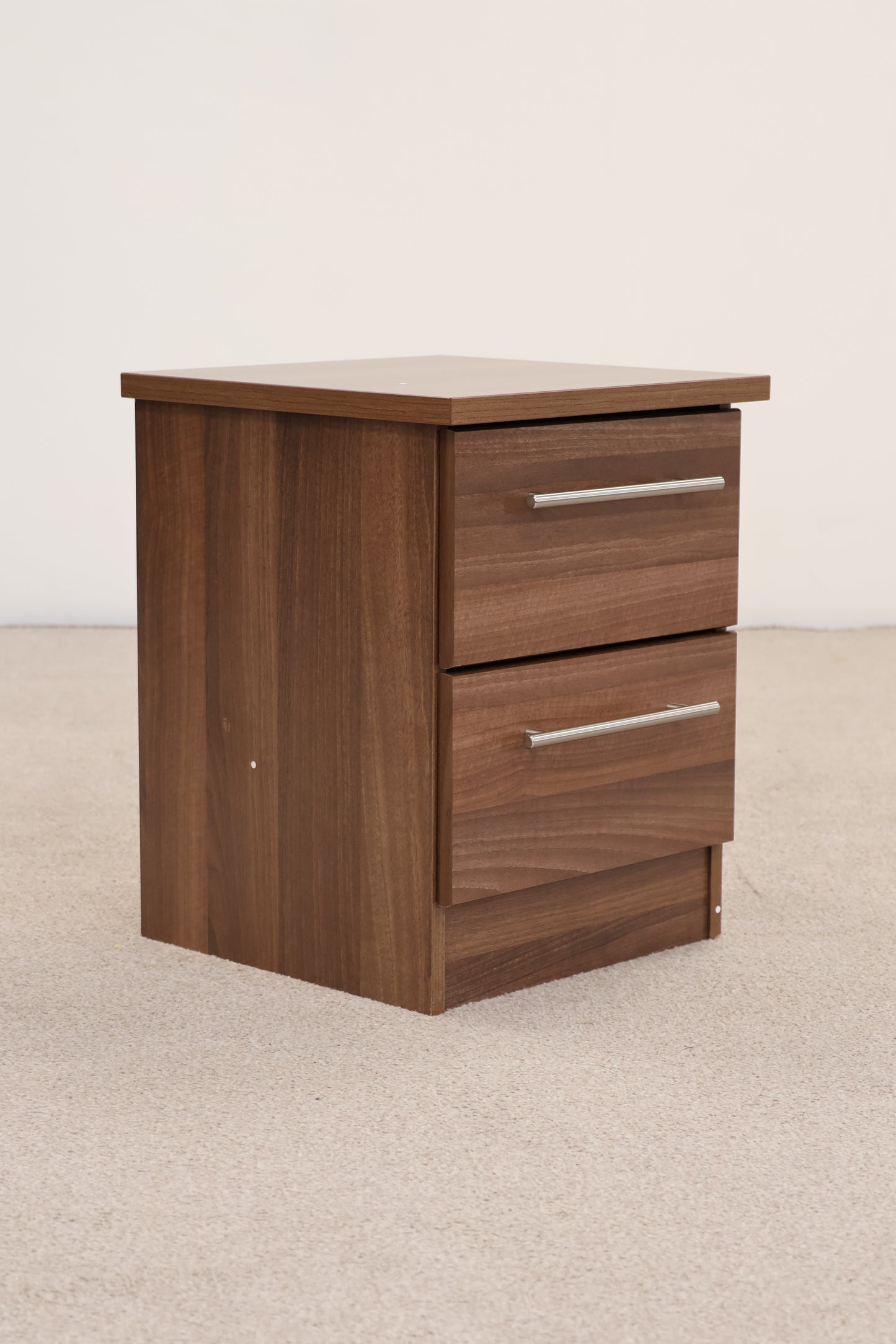Bedside Drawers with Walnut Finish