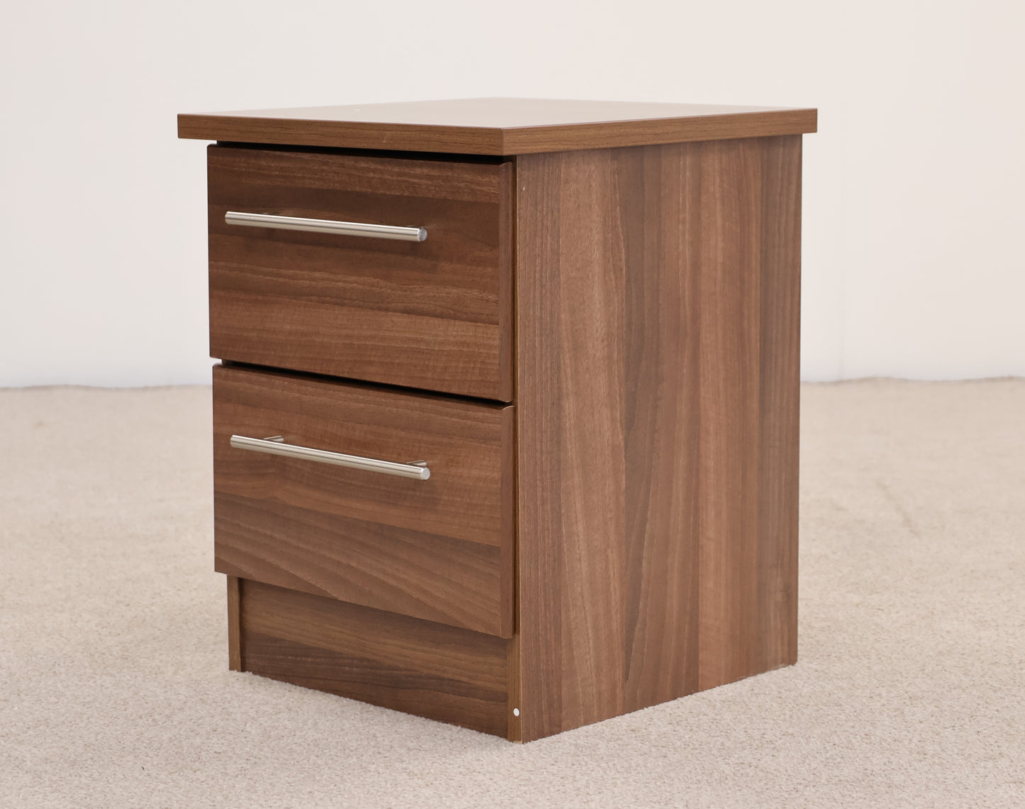 Bedside Drawers with Walnut Finish