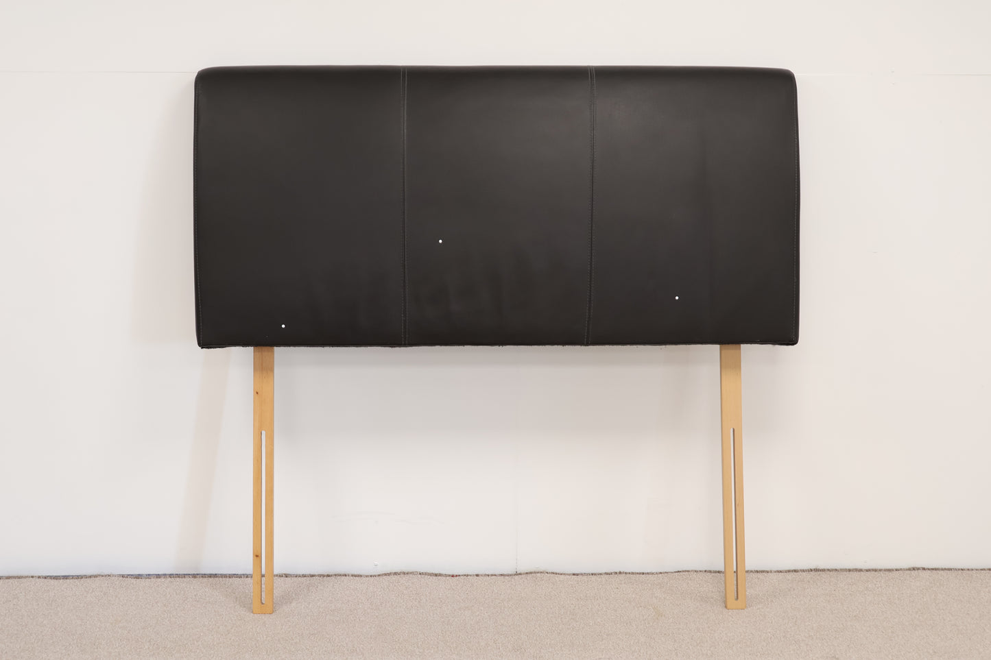 Dark Brown Faux Leather Headboard