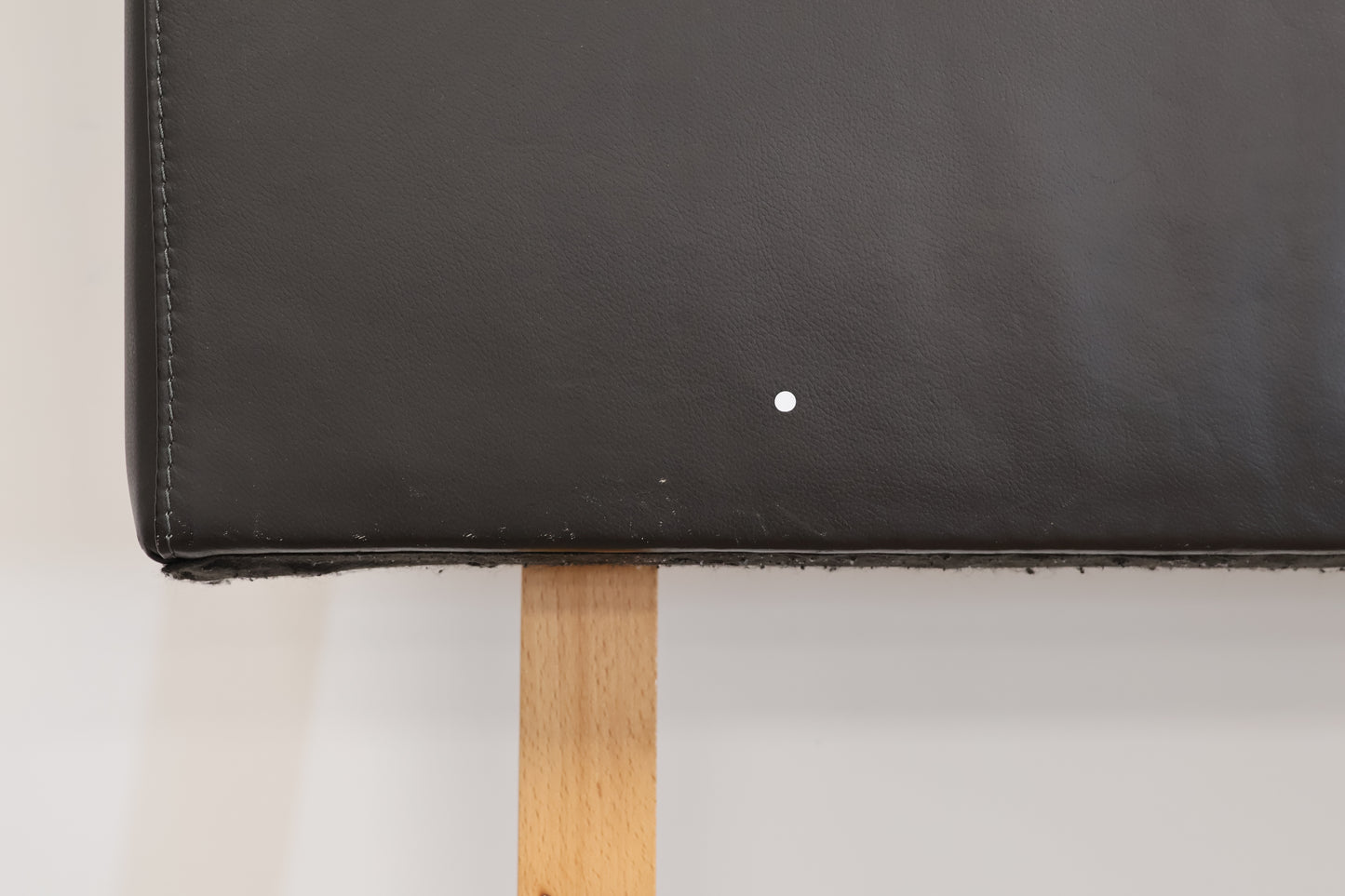 Dark Brown Faux Leather Headboard