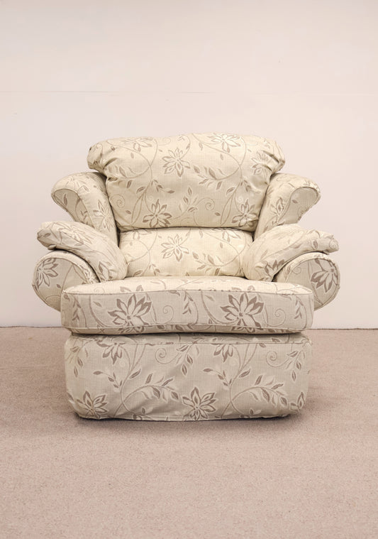 Floral Fabric Armchair