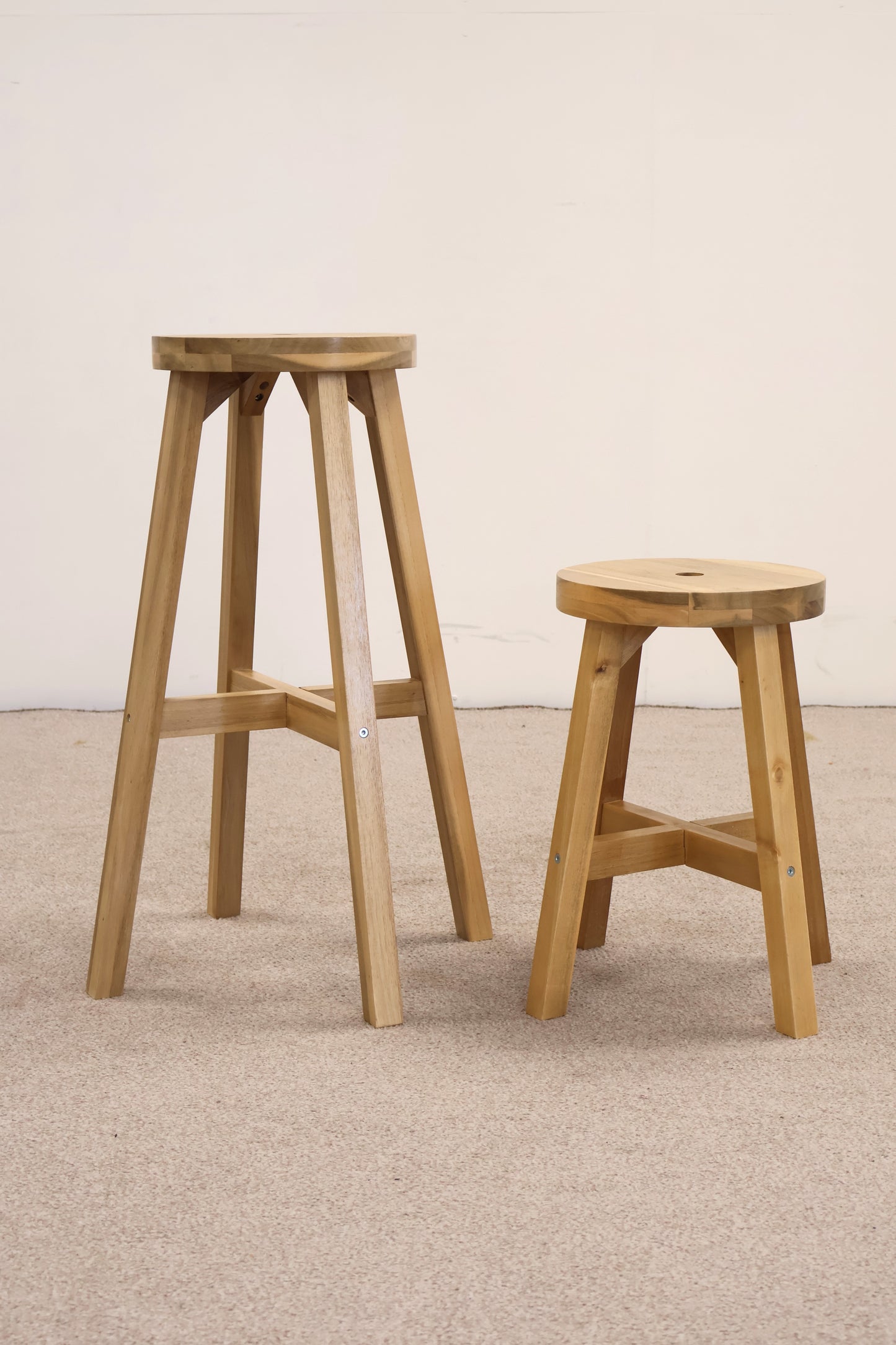 Wooden Stools by Ikea