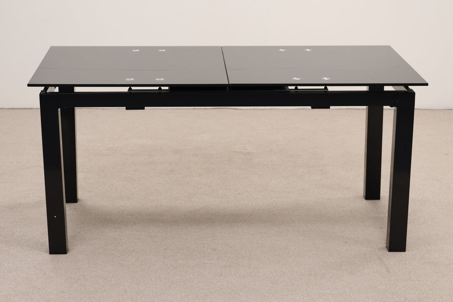 Black Glass Dining Table