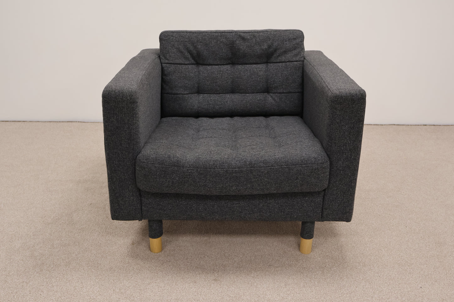 Dark Grey Fabric Chair by Ikea