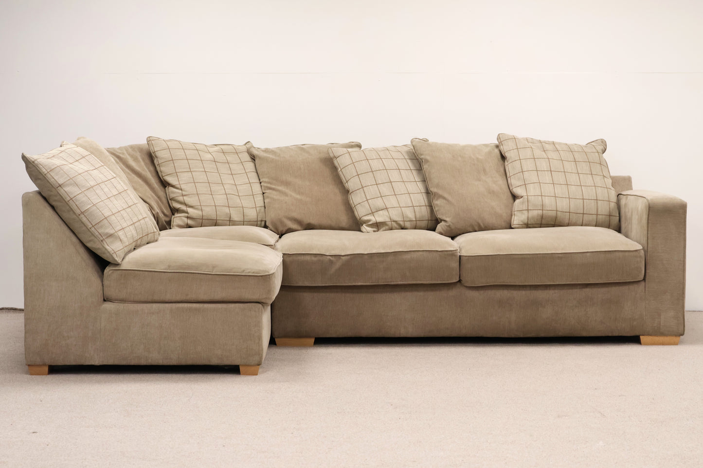 Beige Corner Sofa