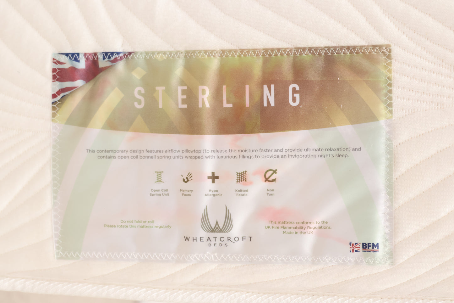 Sanitised Sterling Single Mattress
