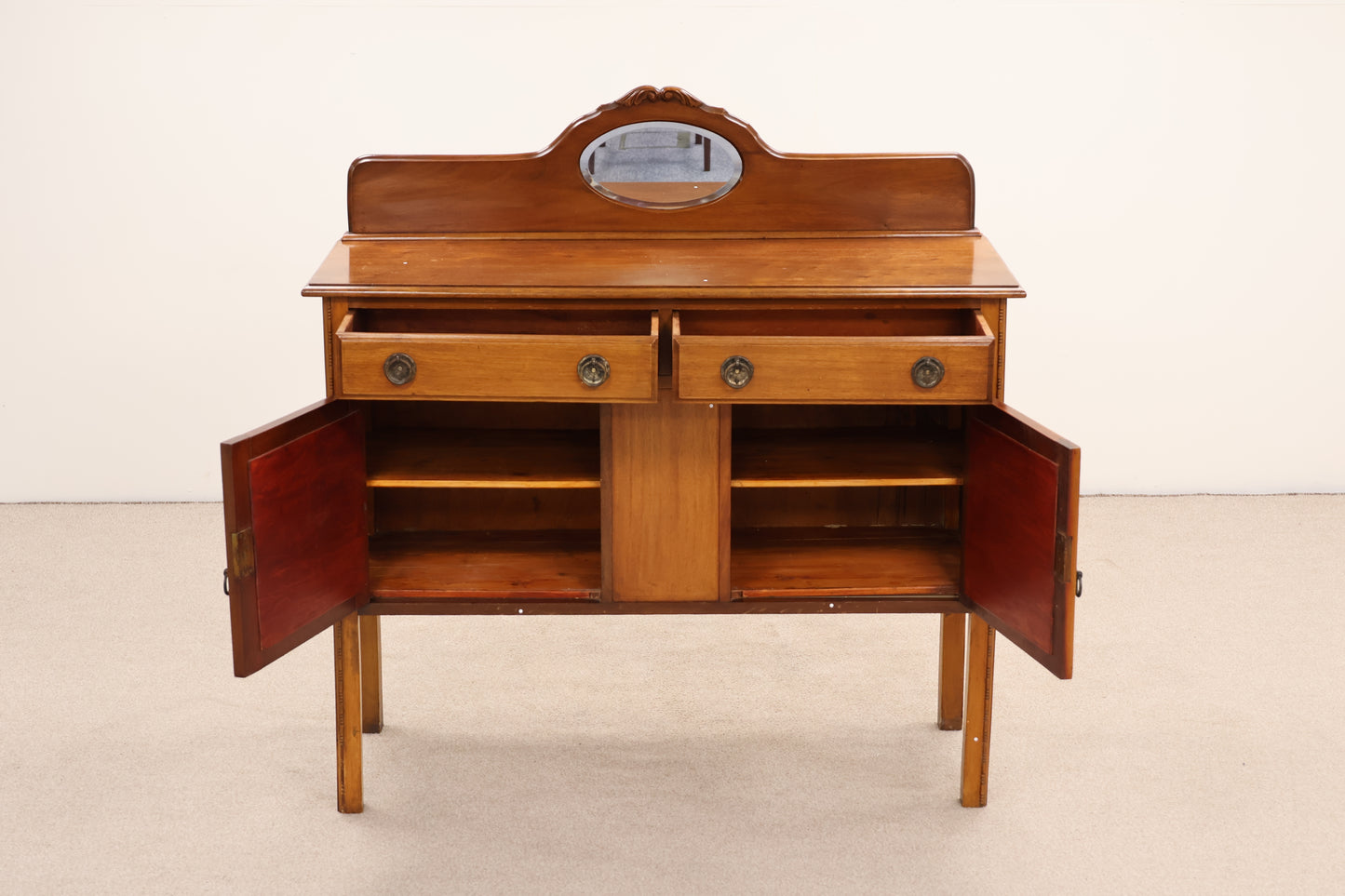 Vintage Sideboard with Mirror